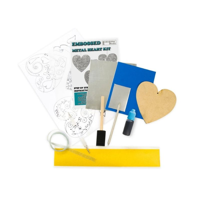 Metal Embossing Kit - Embossed Heart Kit