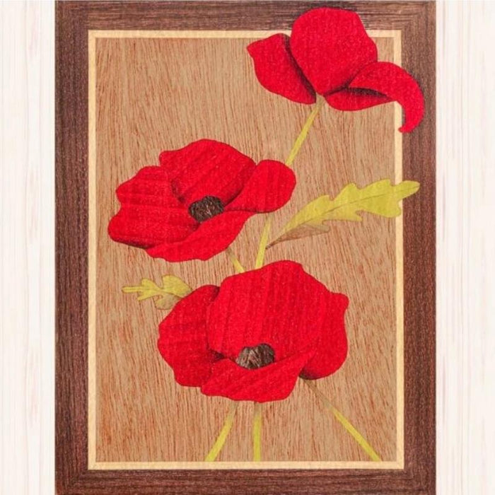 Marquetry Kit - Poppies