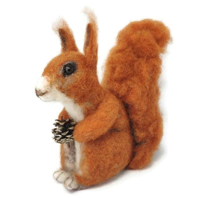 The Crafty Kit Co Highland Red Squirrel Needle Felting Kit