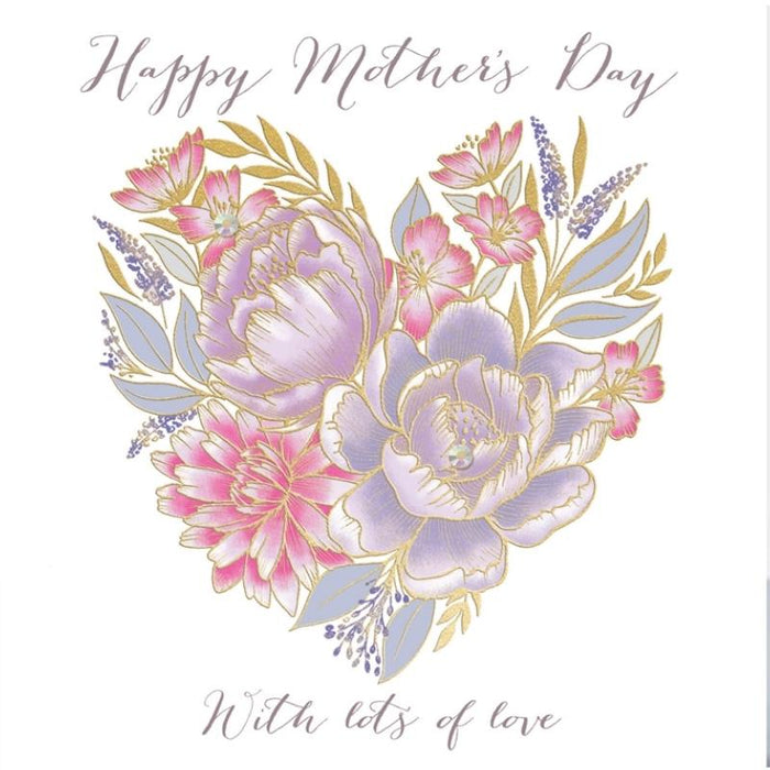 Floral Heart Mother's Day Card