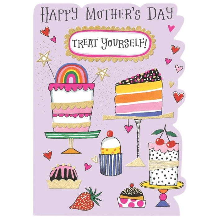 Happy Mother's Day Card - Treat Yourself with Cake