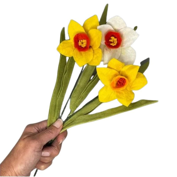 The Crafty Kit Co Felt Daffodils Craft Kit
