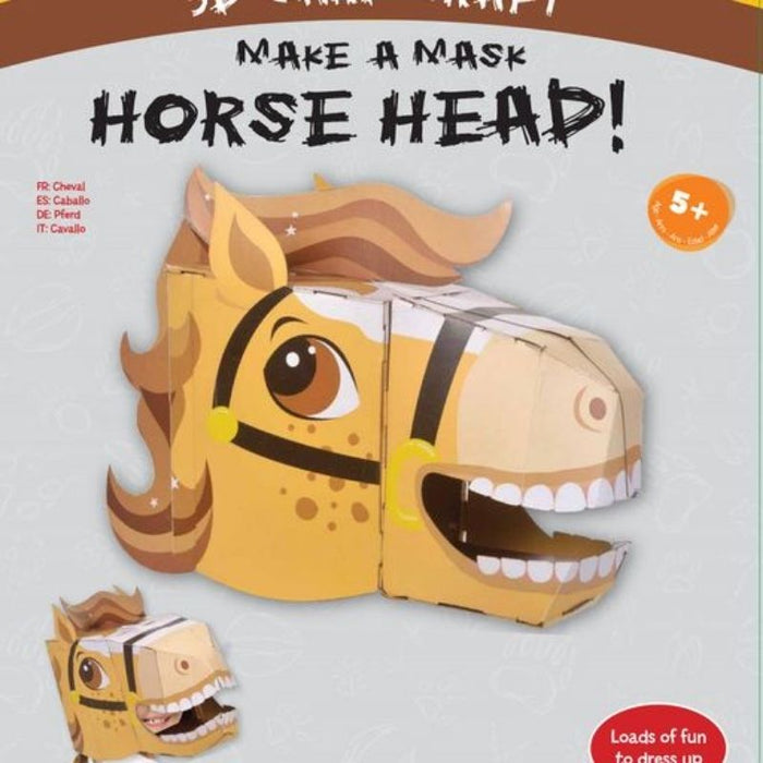 Make a Mask Horse Head (3D Card Craft)