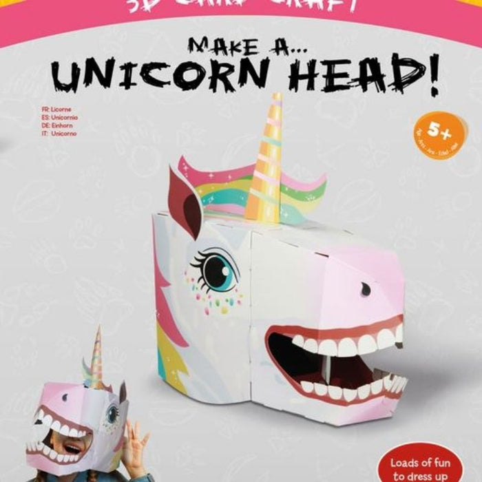 Make a Mask Unicorn Head (3D Card Craft)