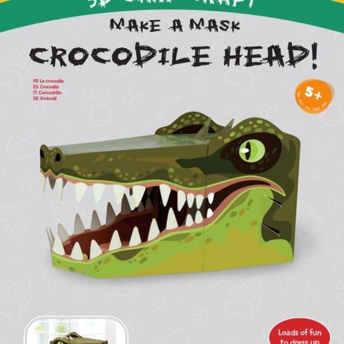 Make a Mask Crocodile Head (3D Card Craft)