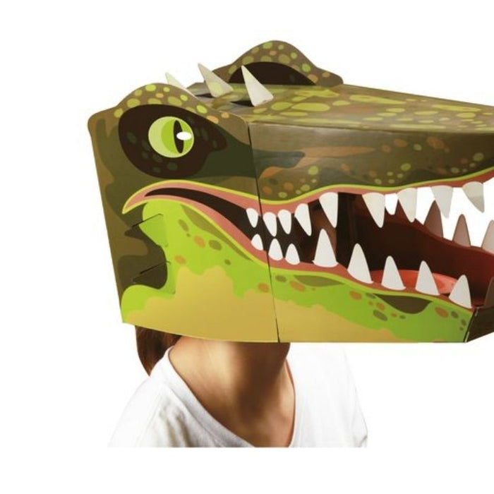 Make a Mask Crocodile Head (3D Card Craft)