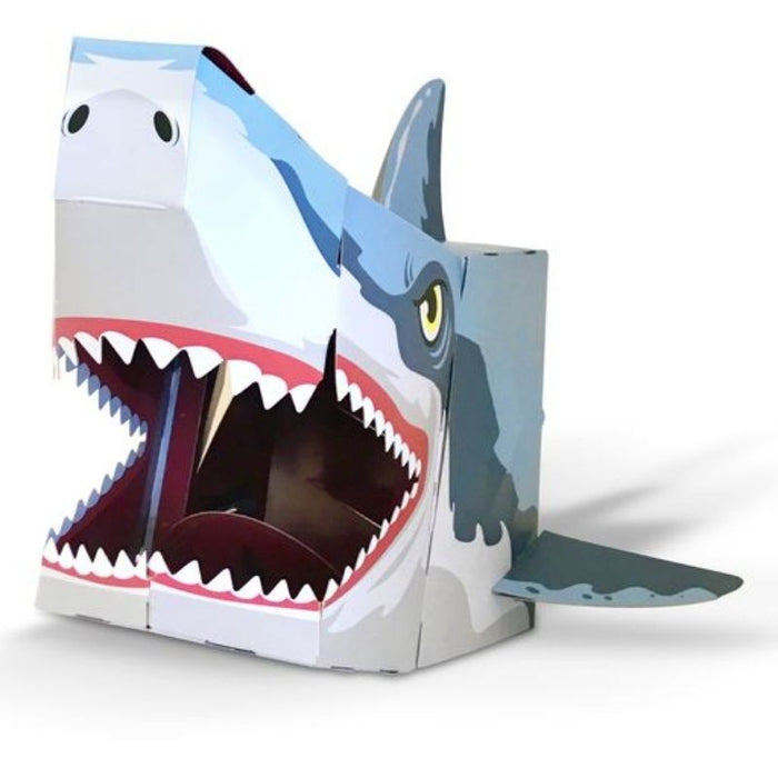 Make a Mask Shark Head (3D Card Craft)
