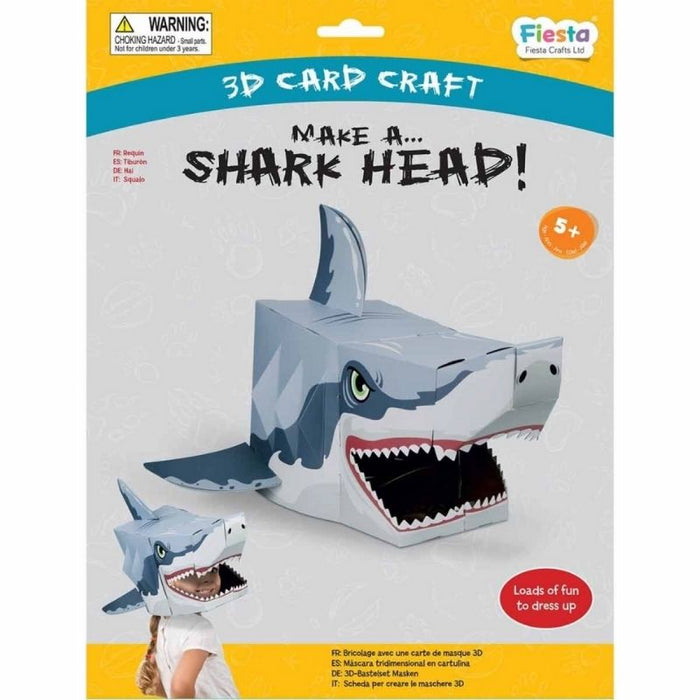 Make a Mask Shark Head (3D Card Craft)