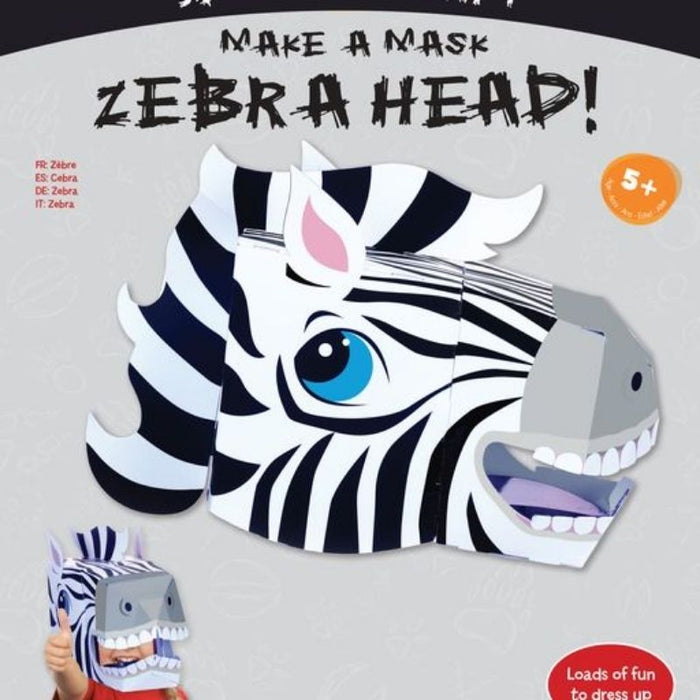 Make a Mask Zebra Head (3D Card Craft)