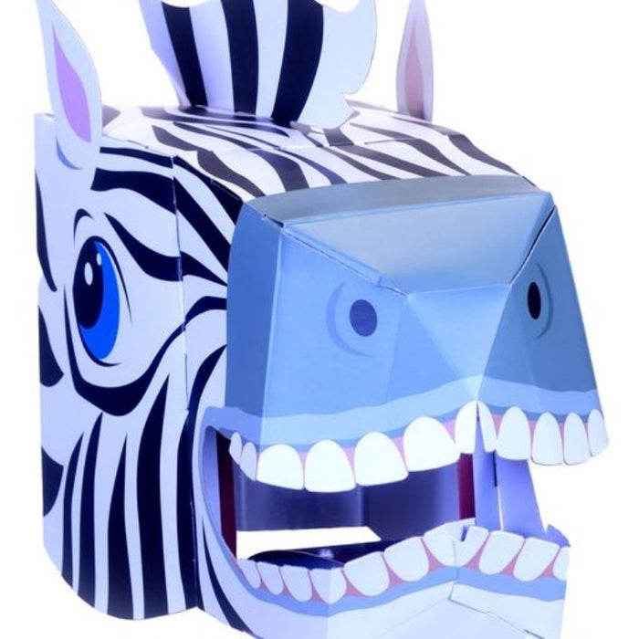 Make a Mask Zebra Head (3D Card Craft)