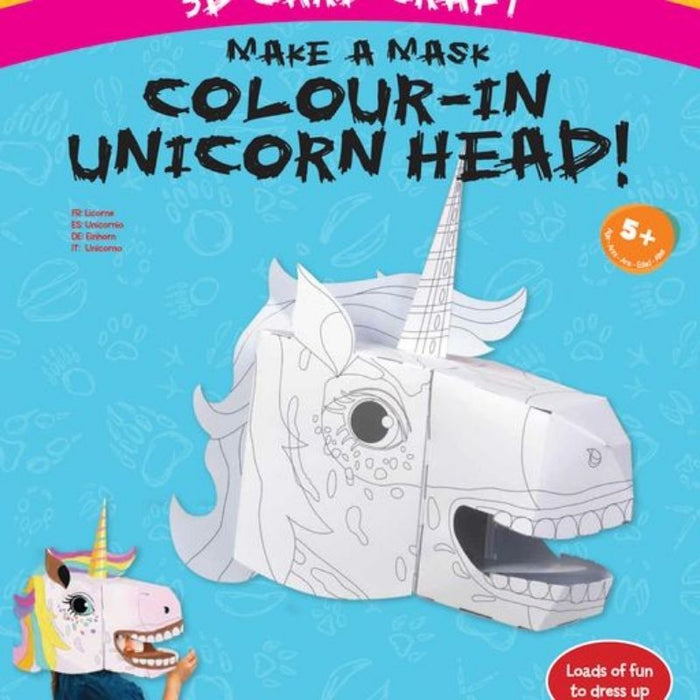 Make a Mask Colour In Unicorn Head (3D Card Craft)