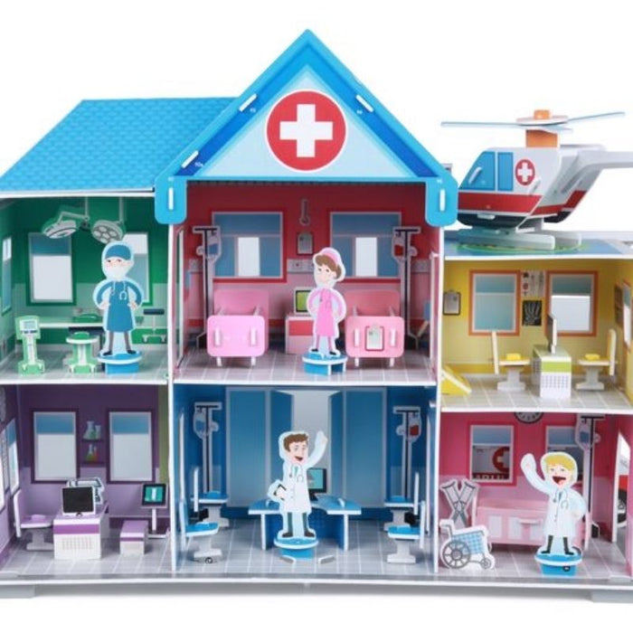 Build a Hospital Model (3D Construction Puzzle)