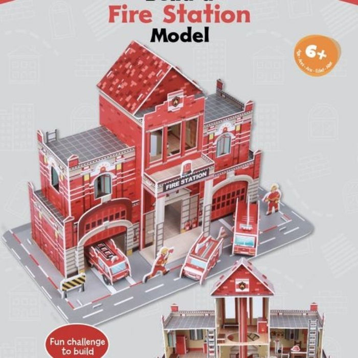 Build a Fire Station Model (3D Construction Puzzle)