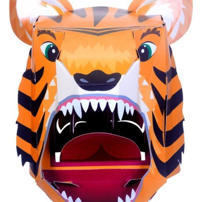 Make a Mask Tiger Head (3D Card Craft)