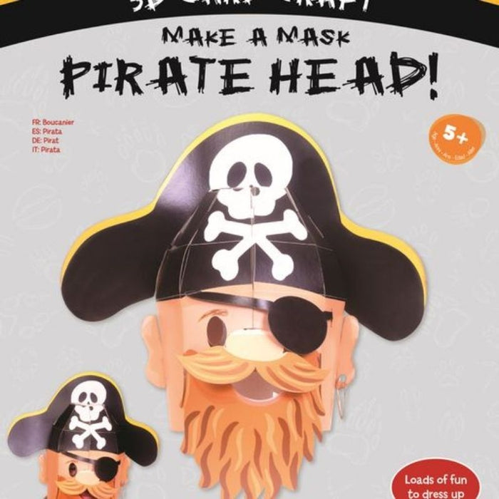 Make a Mask Pirate Head (3D Card Craft)