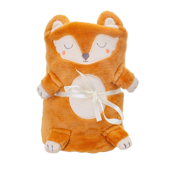 Woodland Fox Baby Blanket & Rug Gift Bundle