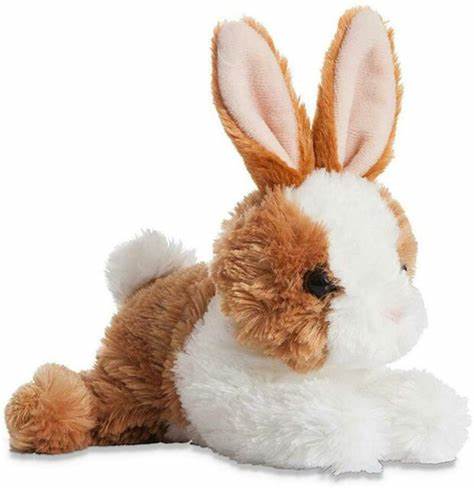 image of a cute and fluffy brown and white soft toy 