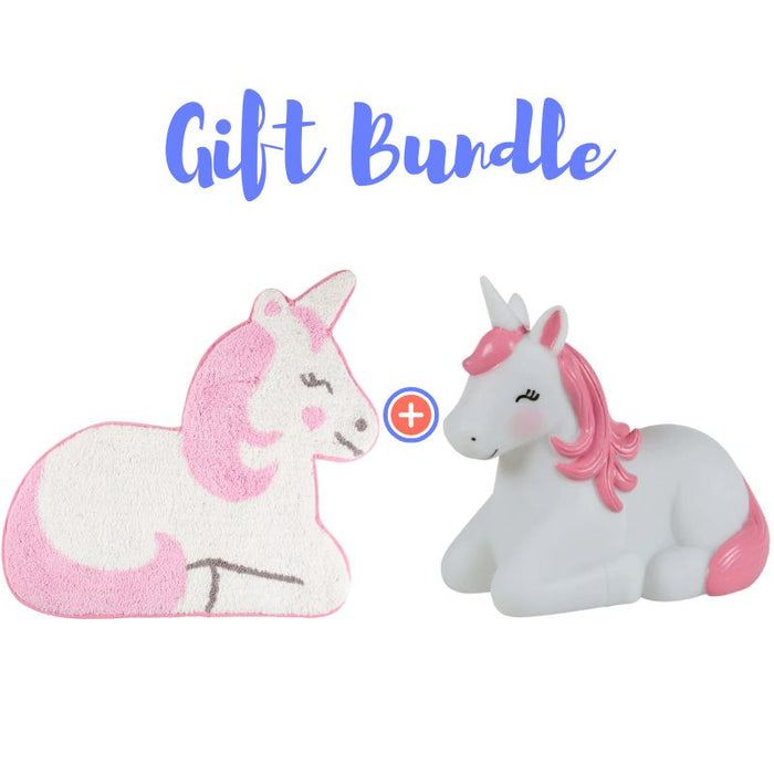 Rainbow Unicorn Rug and Nightlight