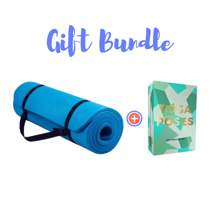 Yoga Mat and Yoga Poses Workout Cards