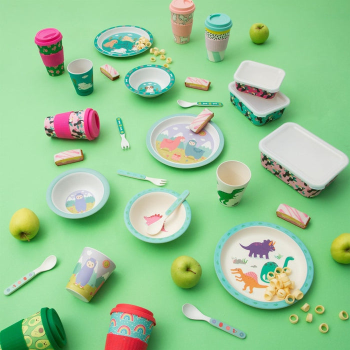 Roarsome Dinosaur Bamboo Tableware Set