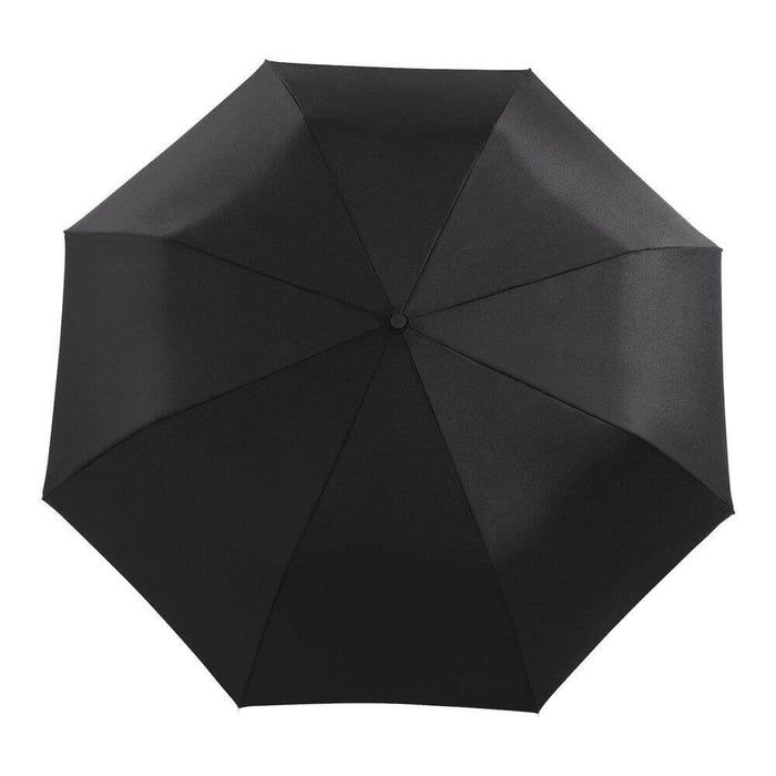 image of an open black umbrella