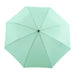 top down image of an open mint coloured umbrella