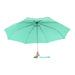 image of an open mint coloured umbrella