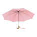 image of an open pink coloured umbrella