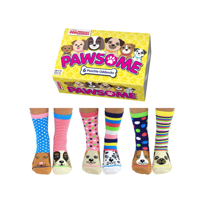 United Oddsocks Pawsome Socks (Pack of 6 Socks)