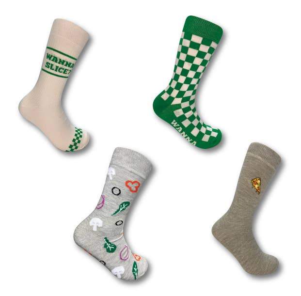 Urban Eccentric Veggie Pizza Socks Gift Set